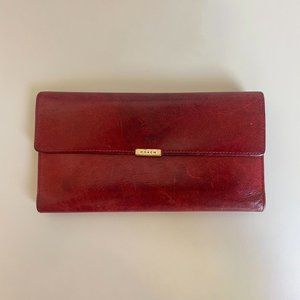 Vintage Coach Red Leather Wallet